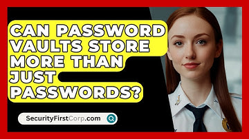 Can Password Vaults Store More Than Just Passwords? - SecurityFirstCorp.com