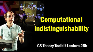 Computational Indistinguishability || @ CMU || Lecture 25b of CS Theory Toolkit