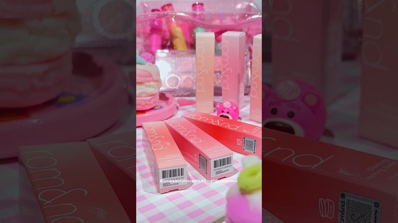 Romand NEW Glasting Melting Balm Dusty On The Nude Edition Swatches