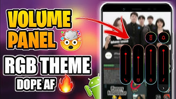 Customised Volume Panel using RGB Theme | Easy RGB theme Customisation on Android |