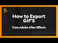 How to Export GIFs from After Effects Tutorial