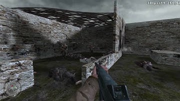 Call of Duty 2 - Singleplayer test 1 - AI Fighting