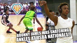 HATE ON Bronny James ALL YOU WANT, BUT HE’S UP NEXT!! | USBA Nationals Highlights