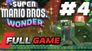 Super Mario Bros Wonder Fluffy-Puff Peaks and Shinign Falls - Walkthrough Part 4 No commentary
