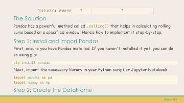 How to Create a Rolling Sum Column in Python with Pandas