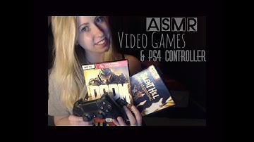 ASMR 🎧: TAPPING & SCRATCHING on VIDEO GAMES + CLICKING/TOUCHING PS4 CONTROLLER (non spoken)
