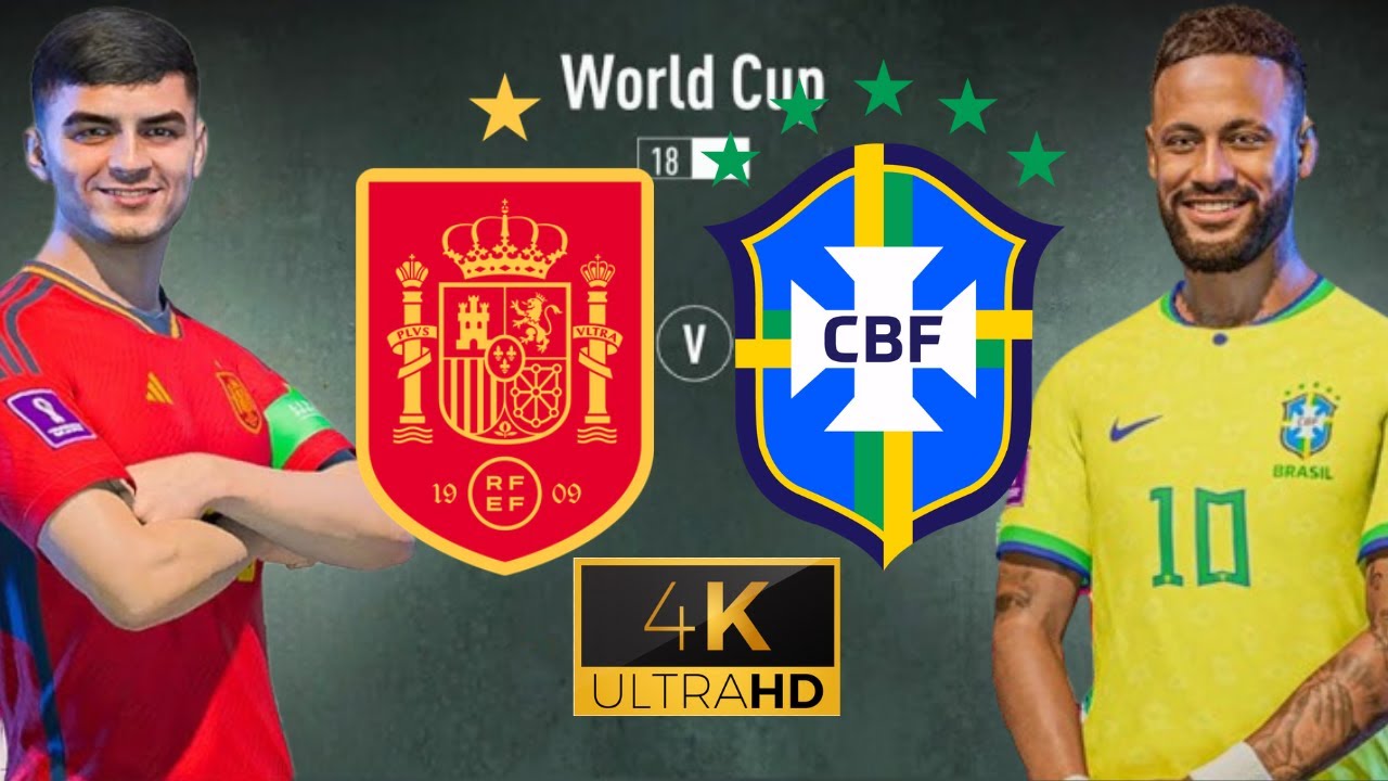 Brasil x Espanha Copa do Mundo Qatar 2022 Final PC Next Gen 