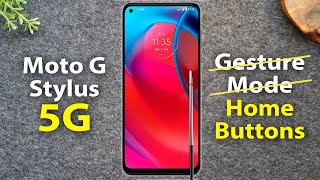 Moto G Stylus 5G How to Turn on Home Buttons & Turn Off Gesture Mode screenshot 5