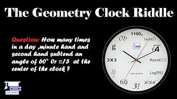Time may cheat you... || Method to solve a clock riddle || The  Geomrtry Clock Riddle