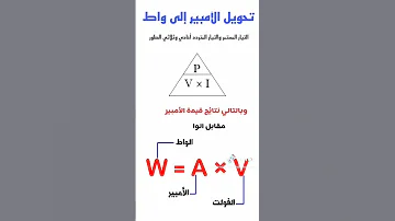 معدل الامبير بالوات 
