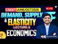 Demand, Supply & Elasticity in One Class | CSEET Economics Lecture 8 | CSEET Economics FREE Class