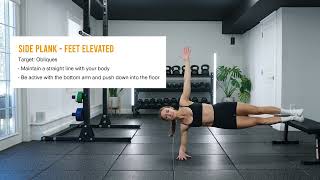 Side Plank - Feet Elevated