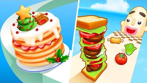 Pancake Run | Sandwich Runner - All Level Gameplay Android,iOS - NEW HUGE APK UPDATE