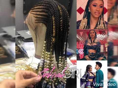 Cardi B's wig on #Please Me video with Bruno Mars - YouTube