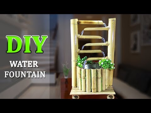 How To Make WONDERFUL BAMBOO WATER FOUNTAIN Very Easy