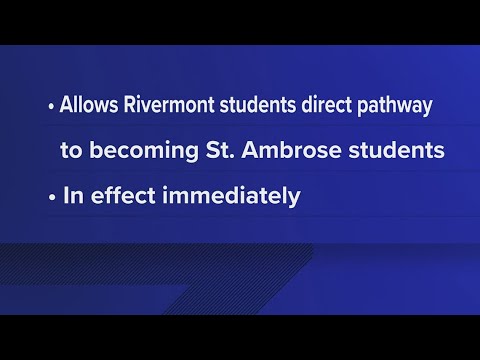 Rivermont Collegiate grads can now receive guaranteed admission to St. Ambrose University