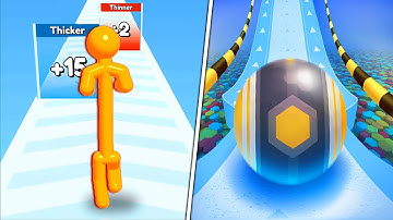 Tall Man Run VS Action Balls: Gyrosphere Race | All Level Gameplay NEW UPDATE ( IOS/Android )