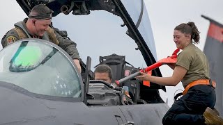 F-15E Strike Eagle Fighter Jets Arrive on Marine Corps Air Station Iwakuni, Japan