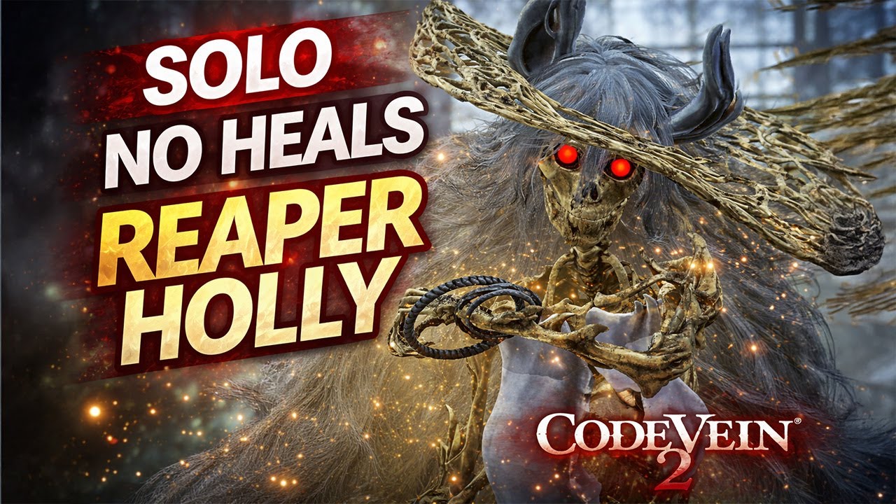 Hero Holly the Reaper SOLO No Heals Boss Fight – Code Vein 2