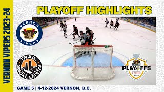 Vernon vs Trail Game 5 Highlights [4-12-2024]