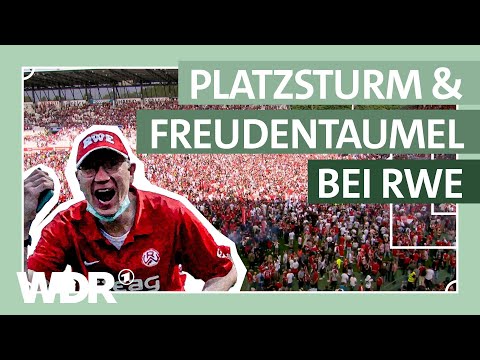 Rot-Weiss Essen feiert ausgelassen den Aufstieg in die Dritte Liga | ZwWdF | WDR