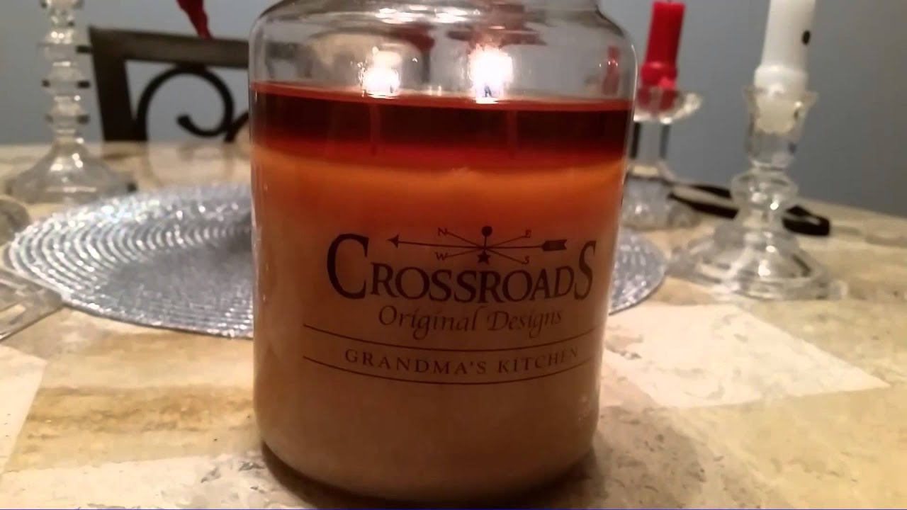 CrossRoads Candle Review, Grandma's Kitchen YouTube