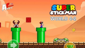 Super Stick Run - World 4-2 / Gameplay Walkthrough (Android, iOS)