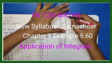 TN New Syllabus | Class 12 Maths | Chapter 9 | Example 9.60 |Application of integrals |