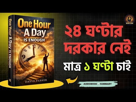 ২৪ ঘণ্টার দরকার নেই, মাত্র ১ ঘণ্টাই যথেষ্ট! 🔥 | One Hour a Day Is Enough | বাংলা Book Summary