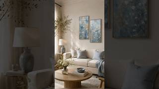 Soft Blue Diptych Interior - Calm Luxury Wall Art