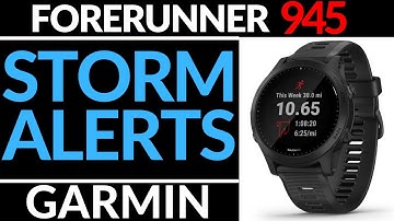 How to Turn On or Off Storm Alerts - Garmin Forerunner 945 Tutorial