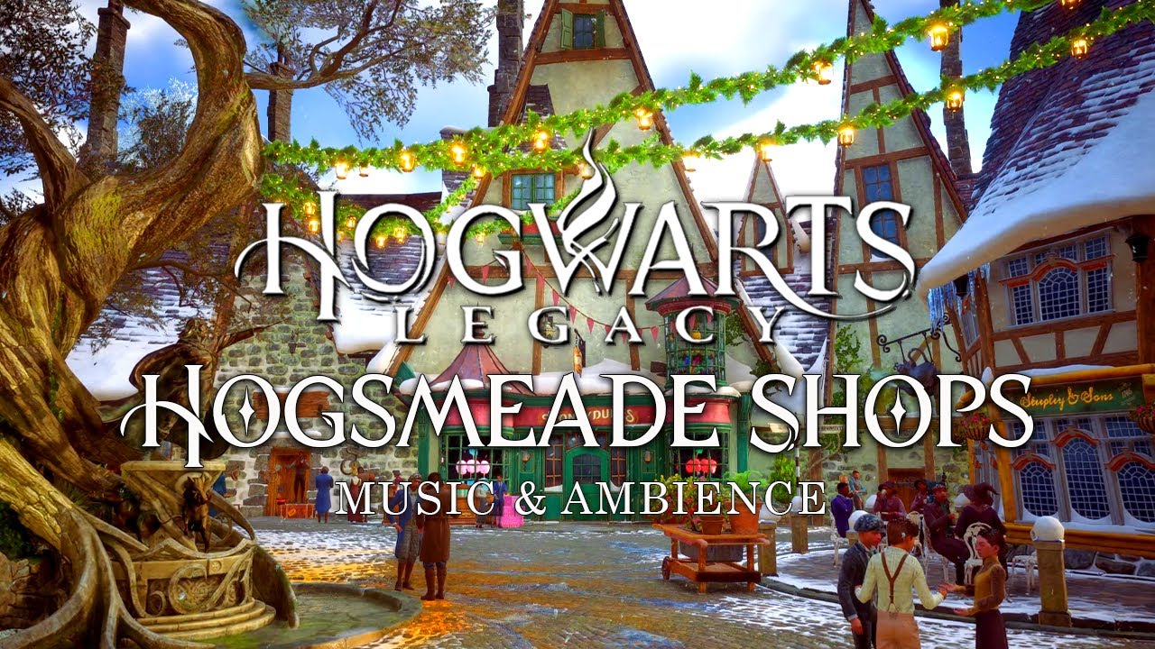 Magical Winter in Diagon Alley - Christmas Harry Potter Music & Cozy Winter Ambience