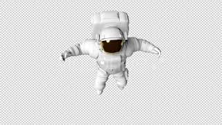 Astronaut Floating - Motion Graphics