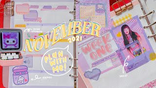 PLAN WITH ME | 6 RING BINDER: NOVEMBER SET UP 2021 💻
