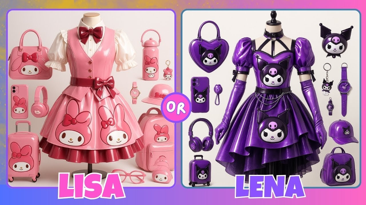 ☆編みぐるみ☆姫ちゃん専用ページU ܸ•ω• ܸU♩❤✩.*˚ Lisa or Lena: My Melody 🌸 vs Kuromi 💜 – Pick Your Kawaii Queen