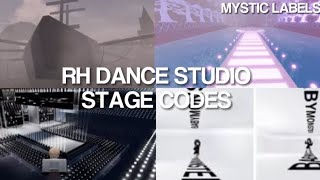 ROBLOX RH DANCE STUDIO STAGE CODES | PART 2