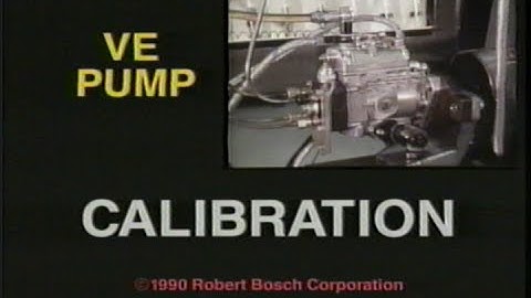 BOSCH VE-Pump Calibration