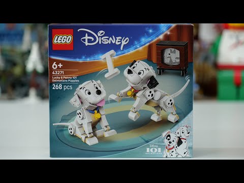LEGO Disney 43271 Lucky &amp; Penny 101 Dalmatians Puppies Speed Build