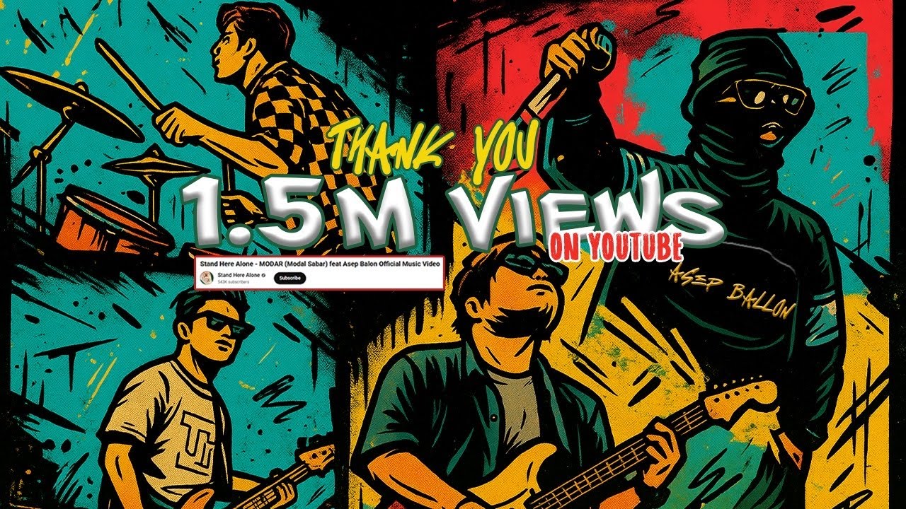 Stand Here Alone - MODAR (Modal Sabar) feat Asep Balon Official Music Video