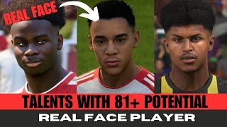 EAFC 24 | All WONDERKIDS With 81+ Potential For CAREER MODE With REAL FACE + Cheap Potential Talents