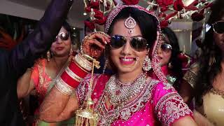 Bride entry indian punjabi wedding dance performance on kala chashma
song best 2018