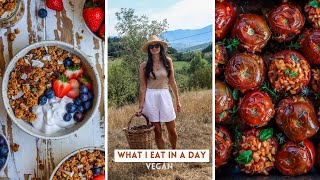 WHAT I EAT IN A DAY// STUFFED TOMATOES + SOURDOUGH RECIPES