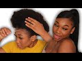 90s FLIPPED PONYTAIL ON 4C HAIR!