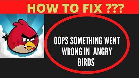 #angrybirds #arcade OOPS SOMETHING WENT WRONG IN ANGRY BIRDS,HOW TO FIX 😠🕊️| FING 24 😌🆒