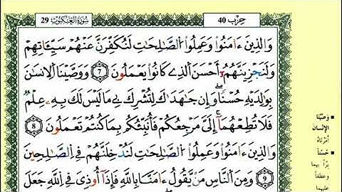 14-07: الصفحة 397:سورة العنكبوت من الآية