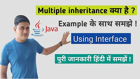 Multiple inheritance in java | multiple inheritance example in java