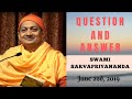 Ask Swami with Swami Sarvapriyananda | June 2nd, 2019