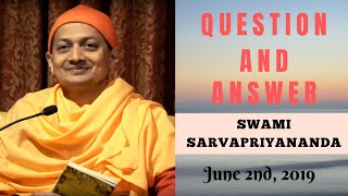 Ask Swami with Swami Sarvapriyananda | June 2nd, 2019