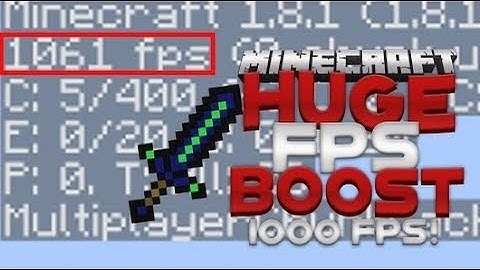 How to get more fps in minecraft (+50-100Fps)