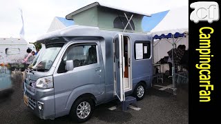 【K-ai（ケーアイ）TypeD：オートショップアズマ】軽キャンピングカー：エレベーションルーフを持つ軽8ナンバーキャブコン